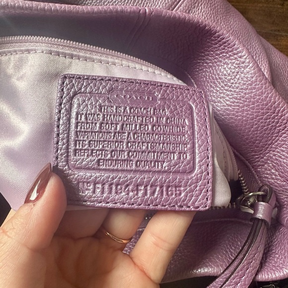 Coach Brooke Purple Convertible Hobo Shoulder Bag - Picture 9 of 10
